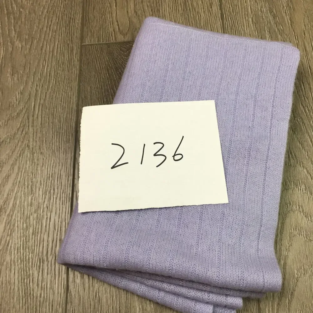 Charter Club Luxury 100% Cashmere Scarf Lavender Soft Knit One Size Cozycore